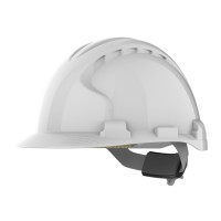 CAPACETE C/ROLETA N/VENTILADO BRANCO JSP EVO8